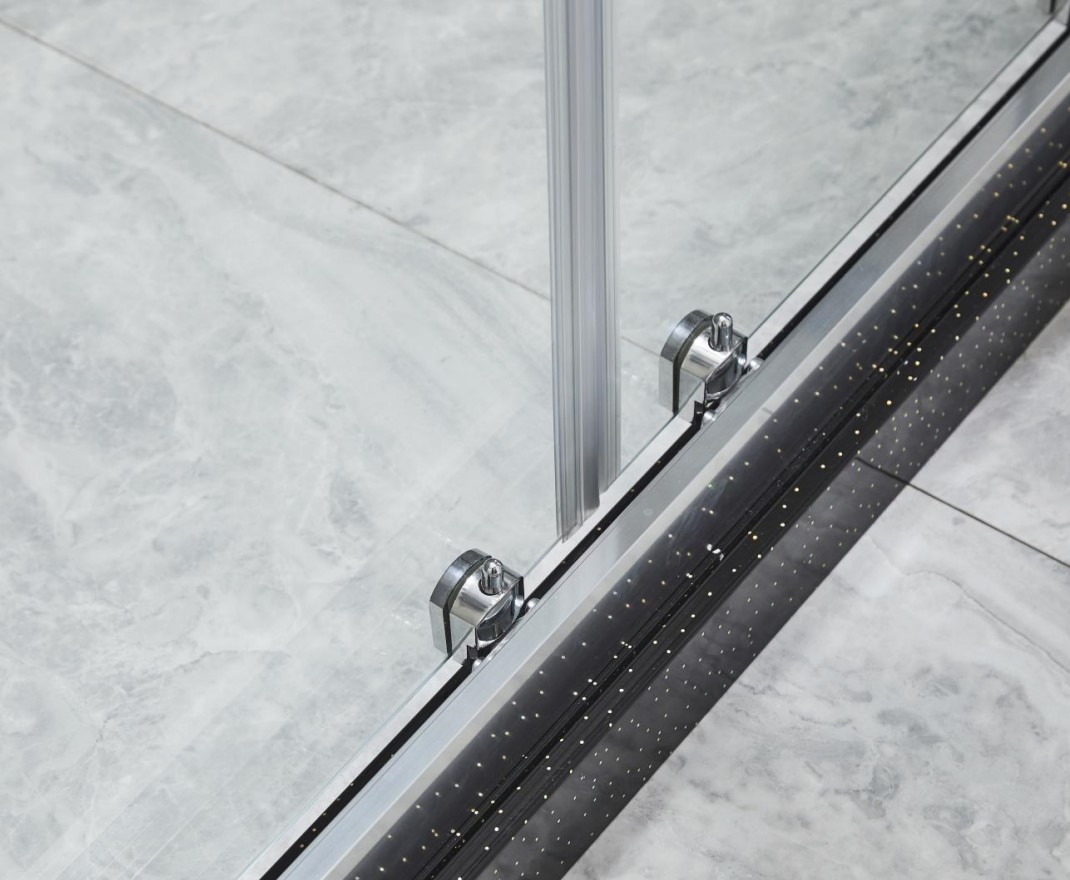 2023 Adjustable Fashion Aluminum Sliding Shower Screen Shower Door