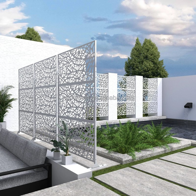 Stylish Aluminum Carved Screens Fence Panel for Modern Building Decoration