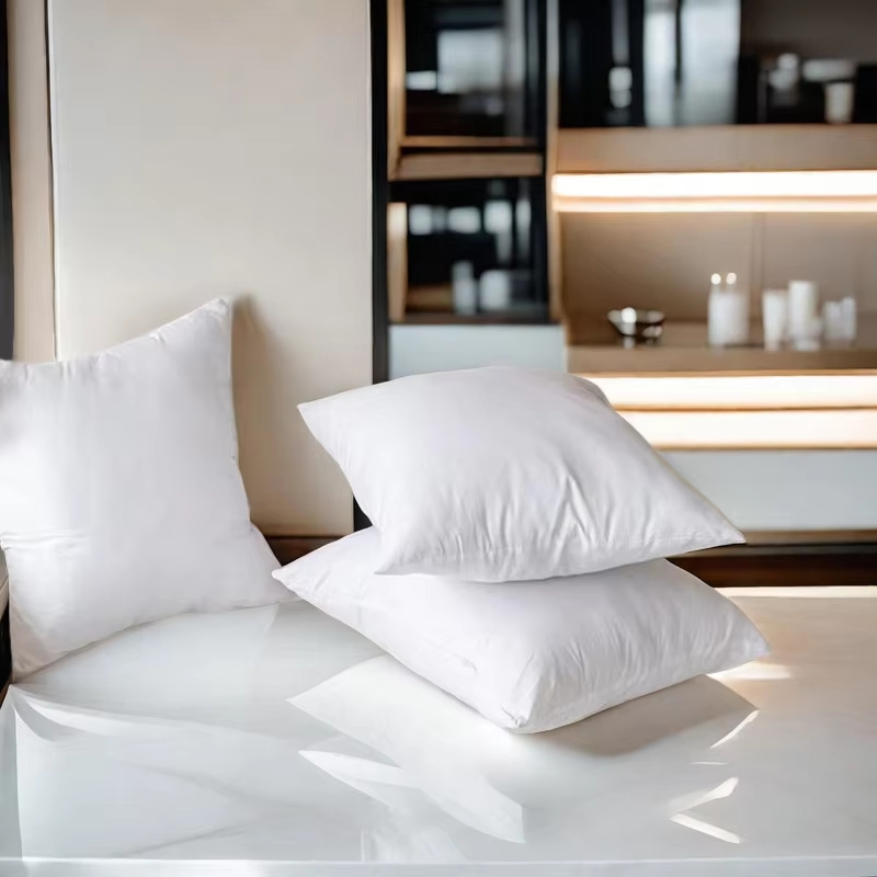 Duck Feather Down Filling Backrest Pillows Soft Feather Cushions for Home Hotel