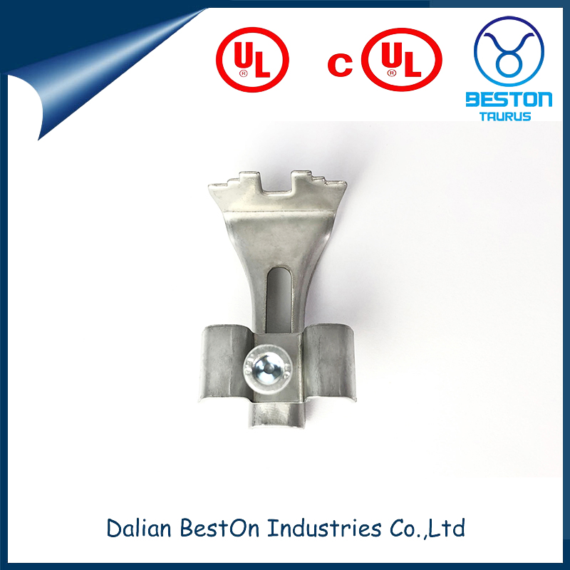 Dalian Beston Channel Beam Clamp High-Quality Weight 0.15749 Lbs Dimensions 5/8" X 1-9/16" X 1" Electro Galvanized Universal Malleable Beam Clamp for 1/4" Rod