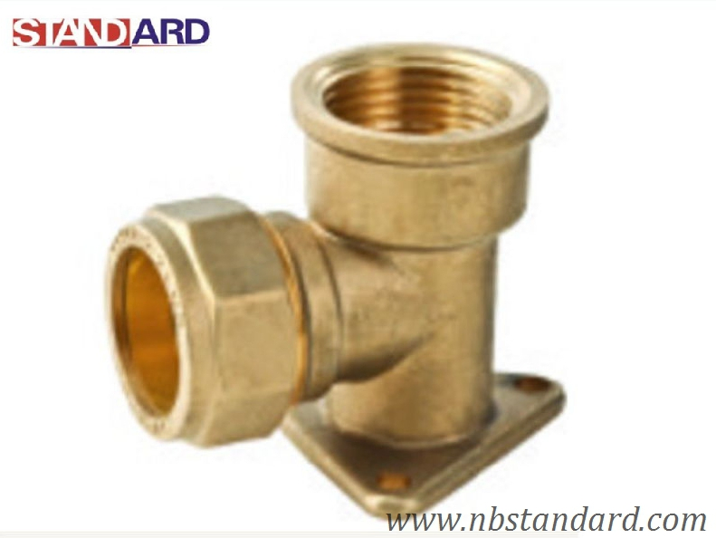 Brass Wall Plated for Copper Pipe/Copper Fitting with Female Thread