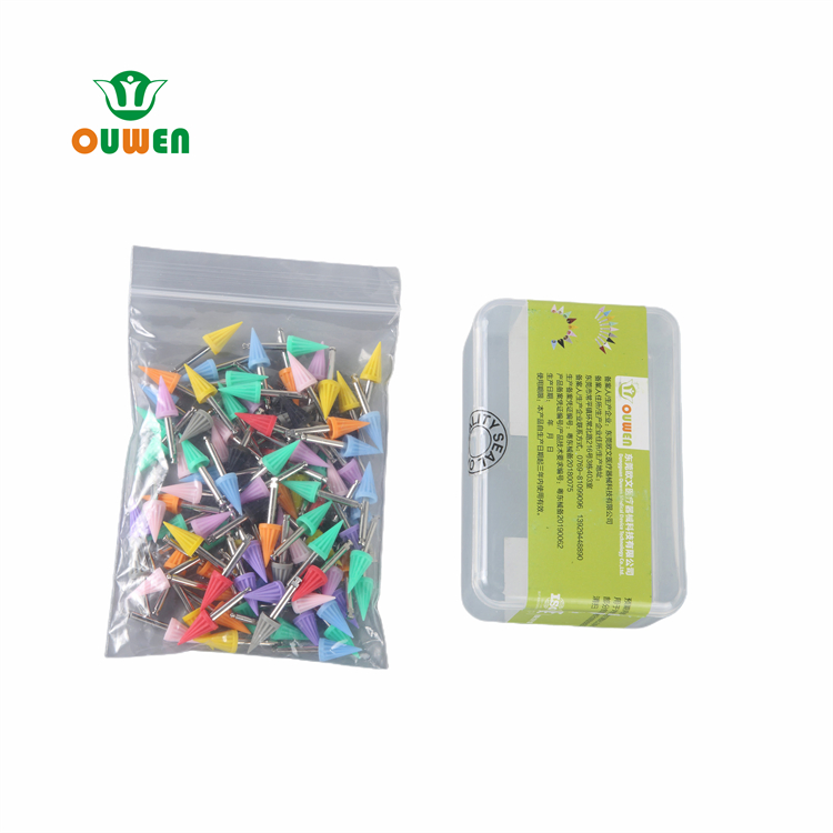 Ouwen Manufacture J-1 Brown Tapered Dental Prophy Polishing Cup Hard