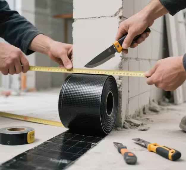 Damp Proof Course Black Building Waterproof Tape Membrane for Walls Dpc Tape