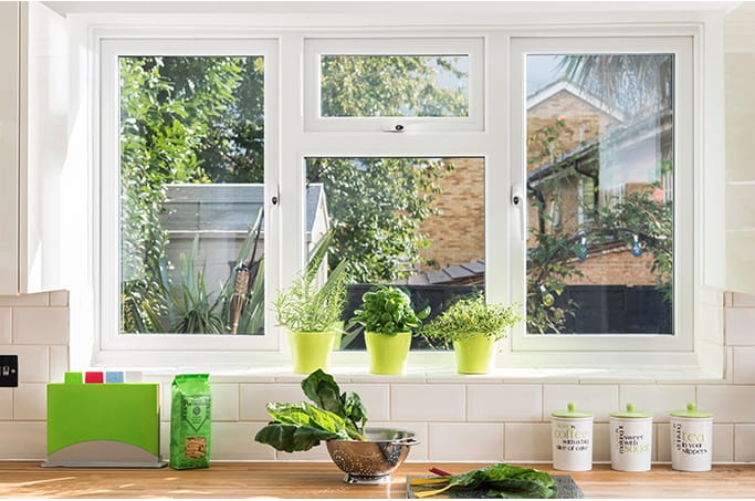 European Style Sound Insulation Wind Proof Household Commercial Design PVC Windows Double Glazed Swing UPVC Casement Window