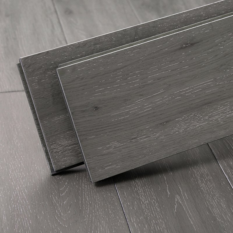 Premium Brushed Oak Flooring in Elegant Grey and White