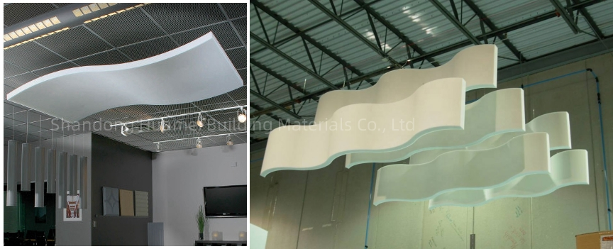 Customization Size Fiberglass Acoustic Ceiling Tile Acoustic Suspended Ceiling Panel
