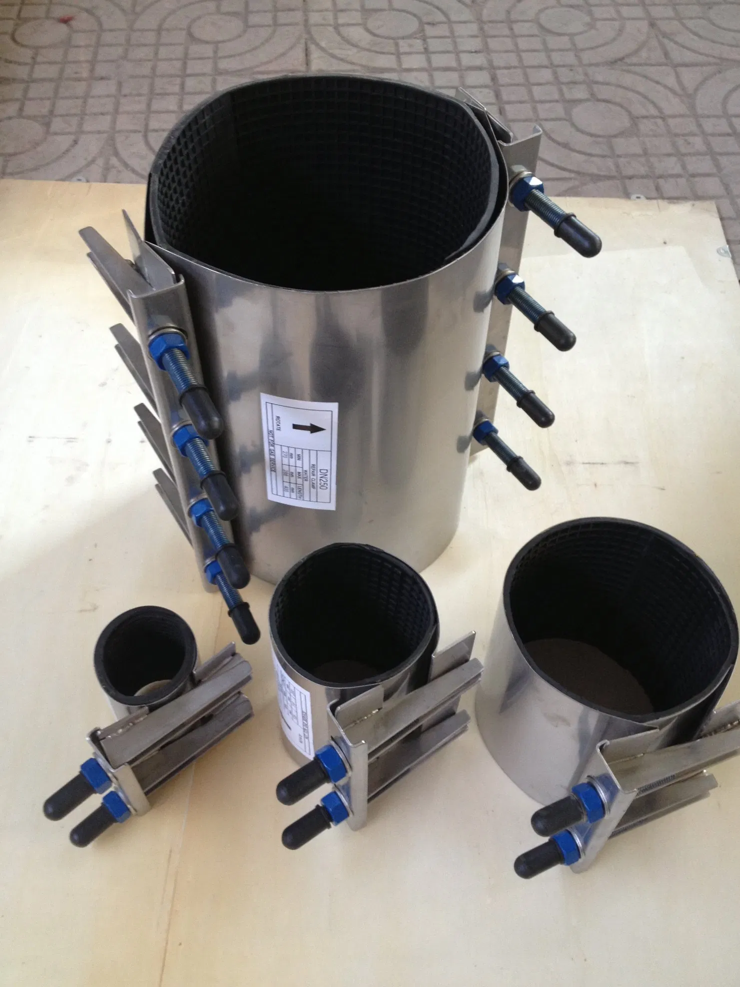 Double Band/Single Band Full SS304/201 All Stainless Steel Repair Clamp