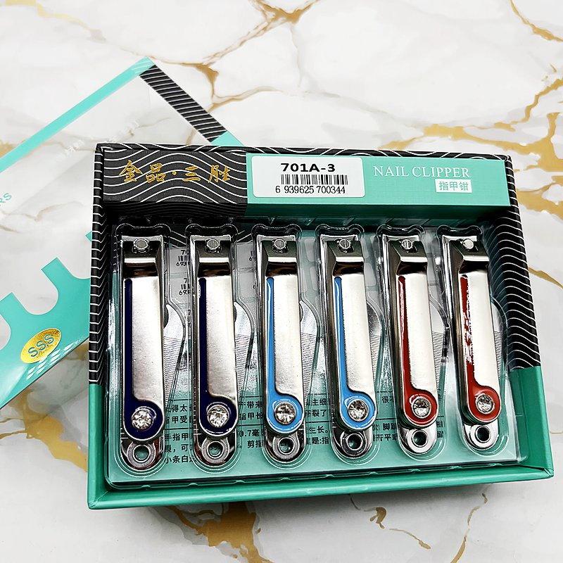 SSS 701A-3 Silver Nail Clippers Convenient Plating Nail Clippers Gift Box Nail Clippers Wholesale