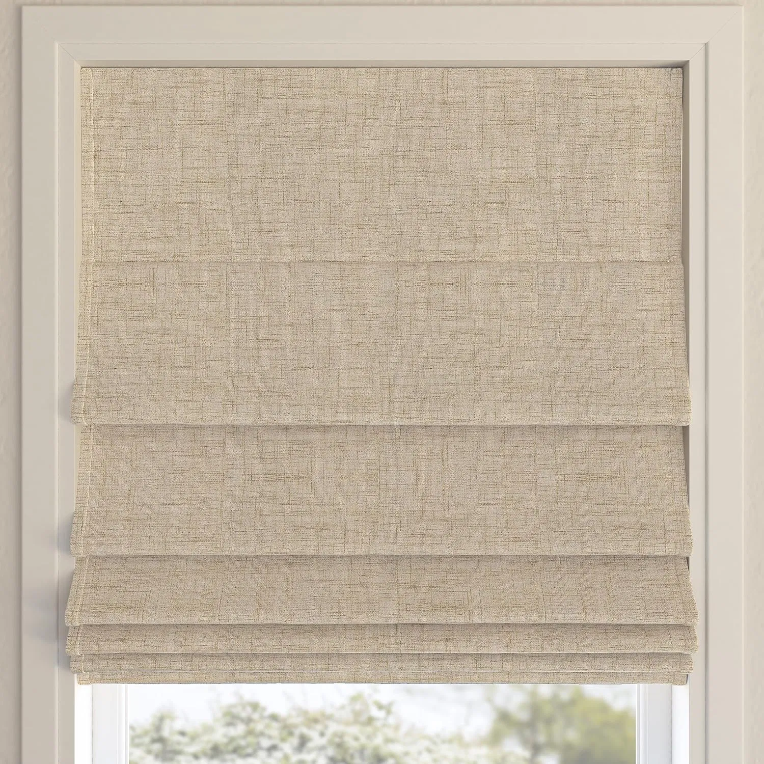 Roman Blinds Blackout Motorized Electric Wireless Roller Blinds Roman Shades for Windows