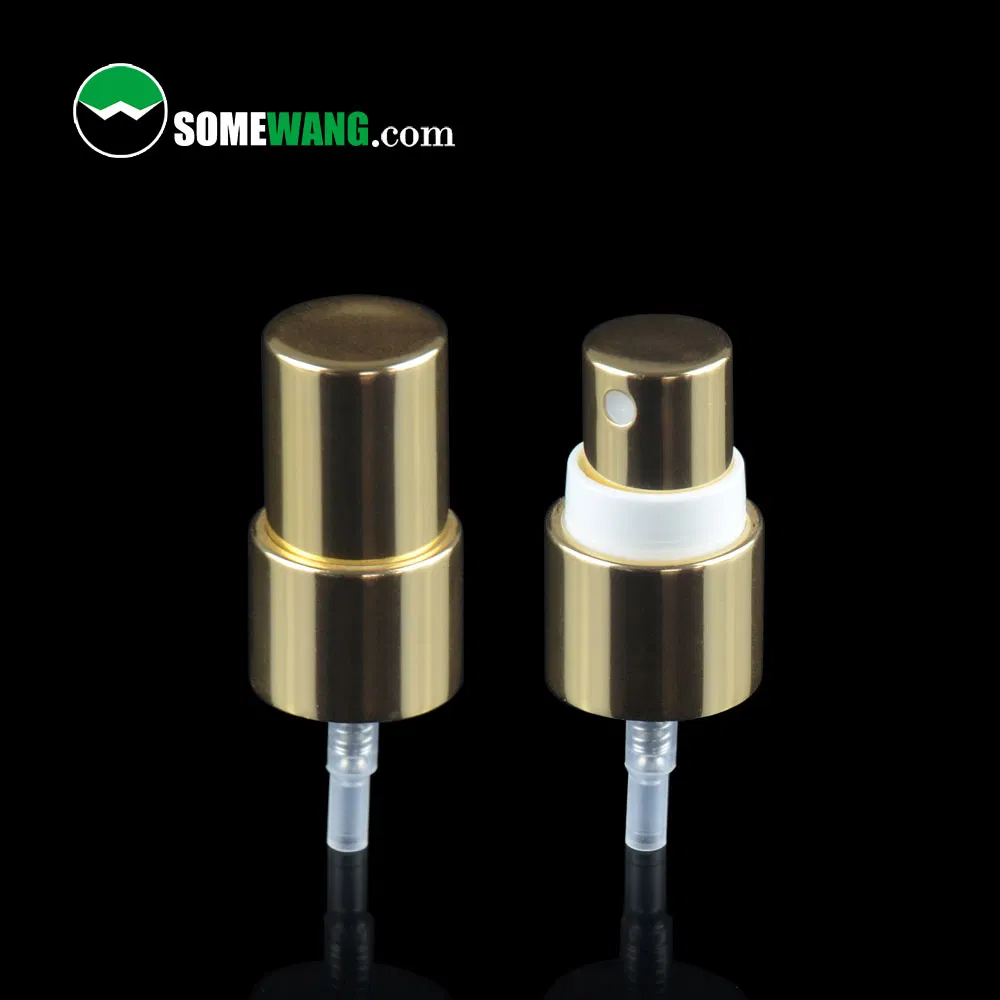 Luxury Fine Mist Sprayer 20mm 20/410 Electrical Aluminum Collar sprayer for Skincare with 100ml Pet Bottle