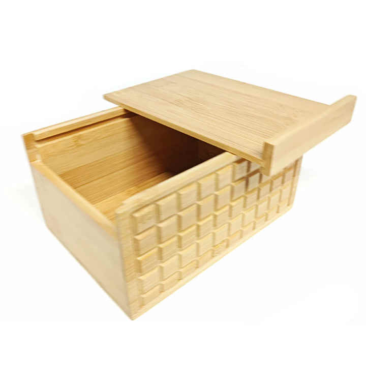 Bamboo Household Office Bedroom Large Tissue Box