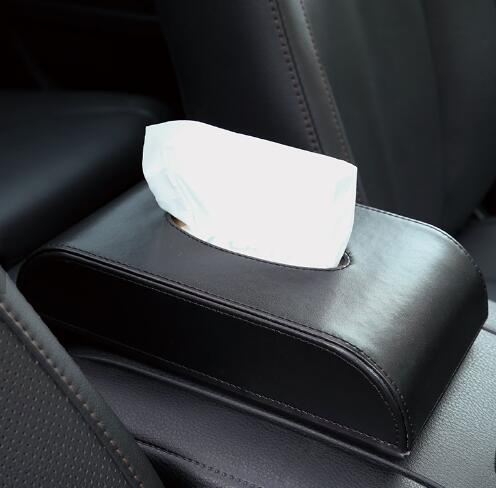 Wholesale Custom Logo PU Leather Car Tissue Box for Car