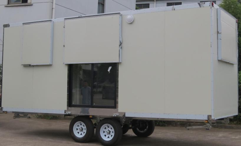 Customized Affordable Movable Apartment Tiny House on Trailer Chassis