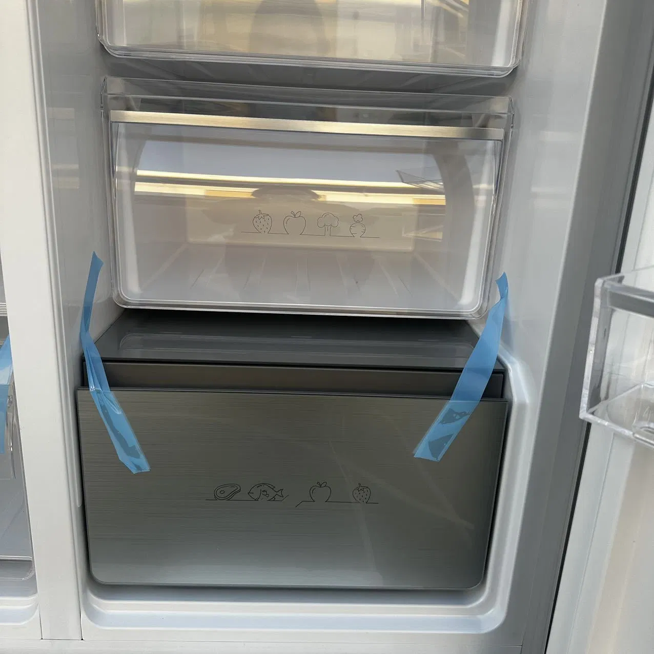 Fridges Double Doors Refrigerator Household Freezer Refrigerators for Homes Bottom-Freezer Refrigerators