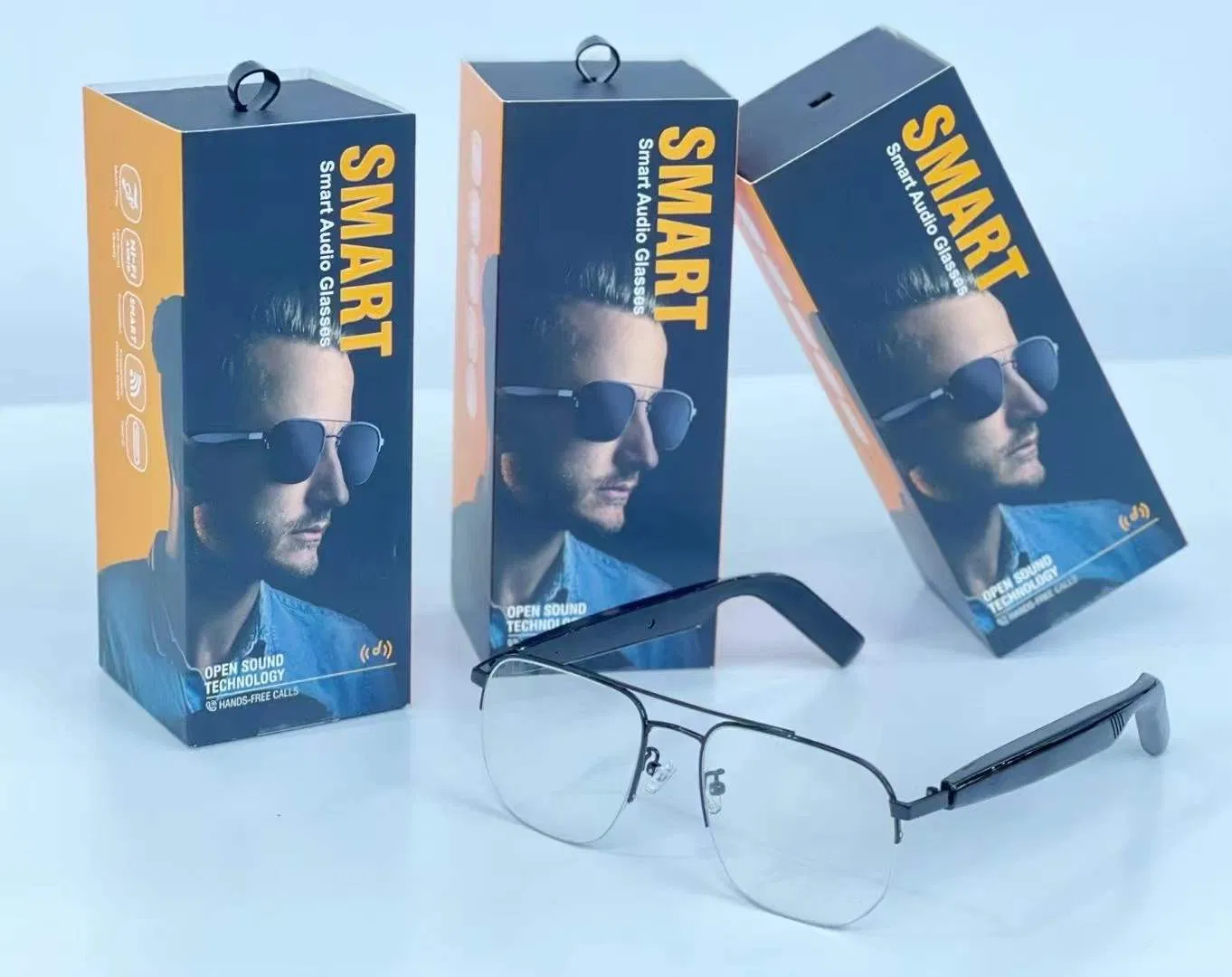 Intelligent Wearable Devices Wireless Bluetooth Headphone Callsmart Audio Glasses for Sg-15 PRO