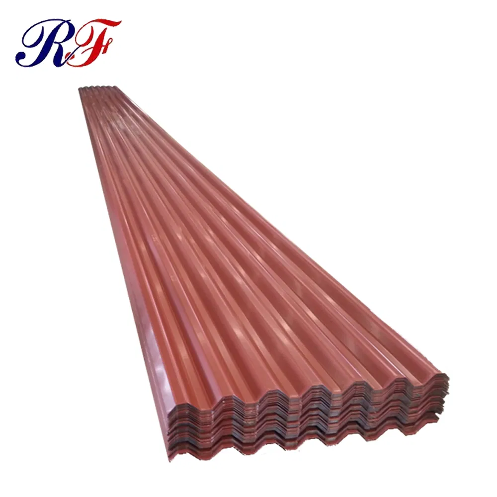 Color Coated Aluzinc Corrugated Steel Roofing Sheet