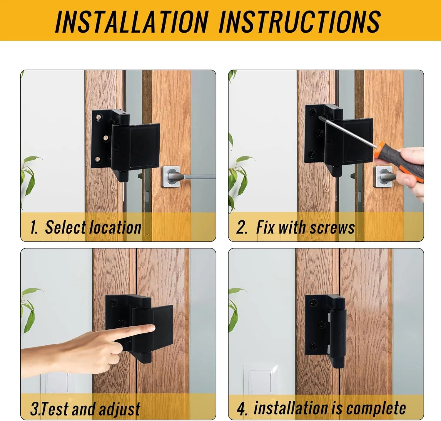 Mdsf02-Bk Die-Cast Zinc Security Latch, Black Finish