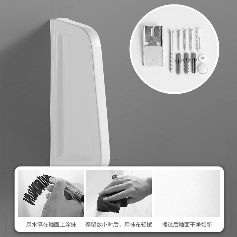 Sanitary Ware Bathroom Ceramic White Public Toilet Urinal Partition Screen Custom Ceramic Urinal Partition Board