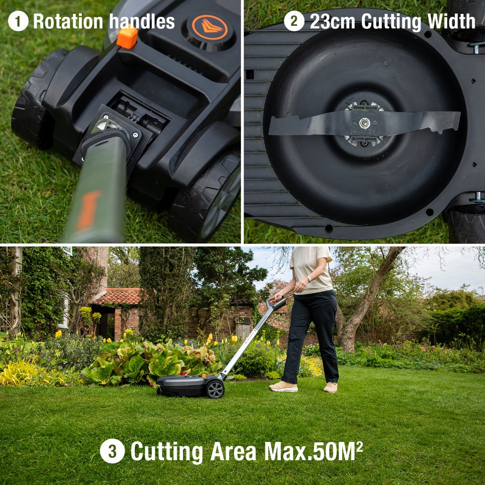 Iflex Urban 12V Lawn Mower for Efficient Grass Cutting - Lm F23
