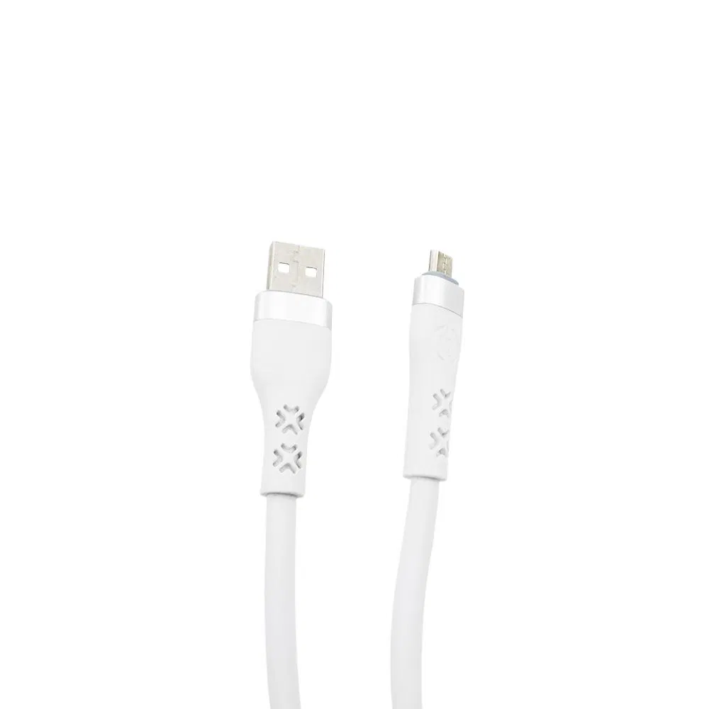 1m White Data Cable Fast Charger USB Cable Mobile Phone Micro Port Charger