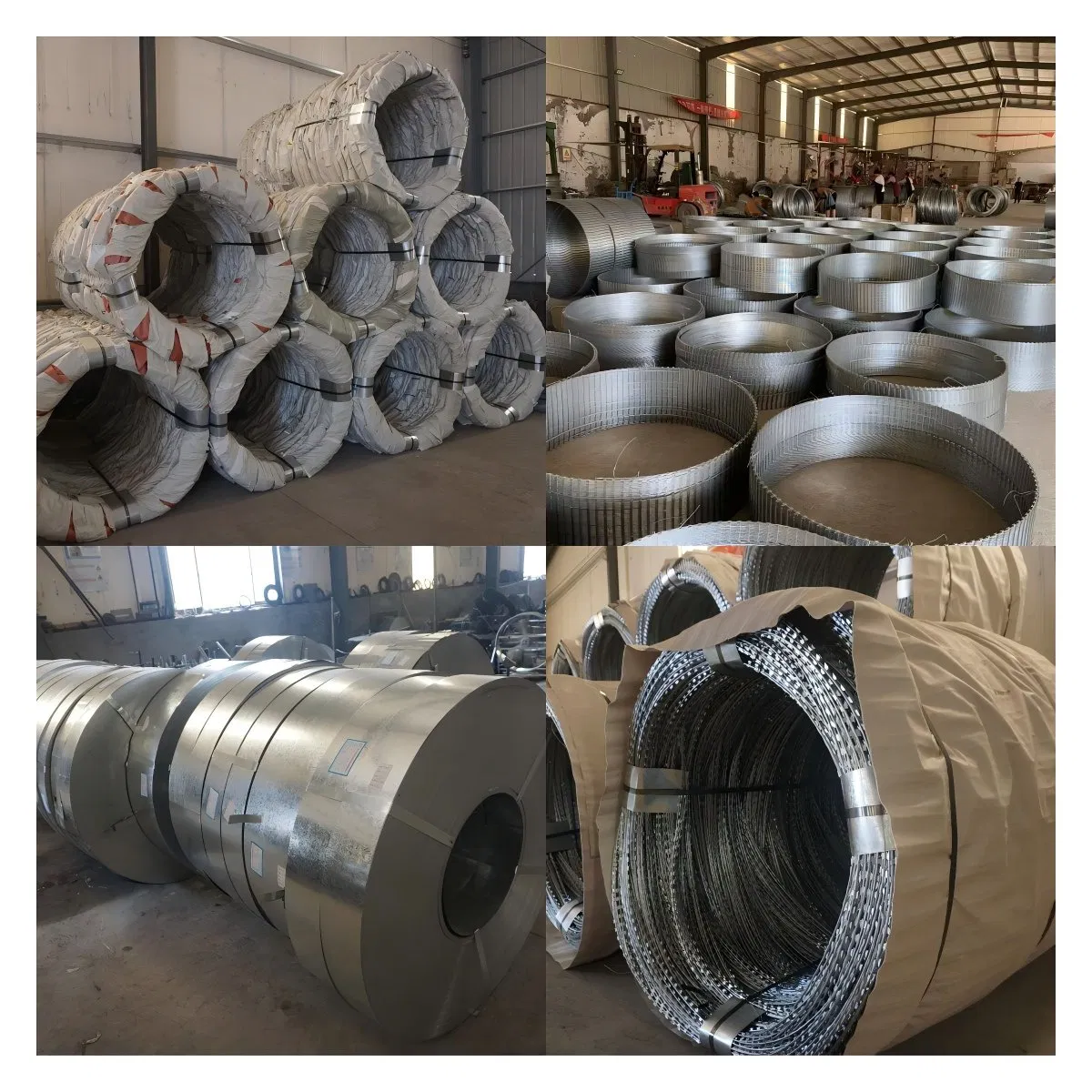 Security Bto-22 Blade Stainless Protective Welded Steel Razor Barbed Wire Mesh Roll Double Concertina PVC Coated Electric Galvanized Barbed Wire Coils for Fence
