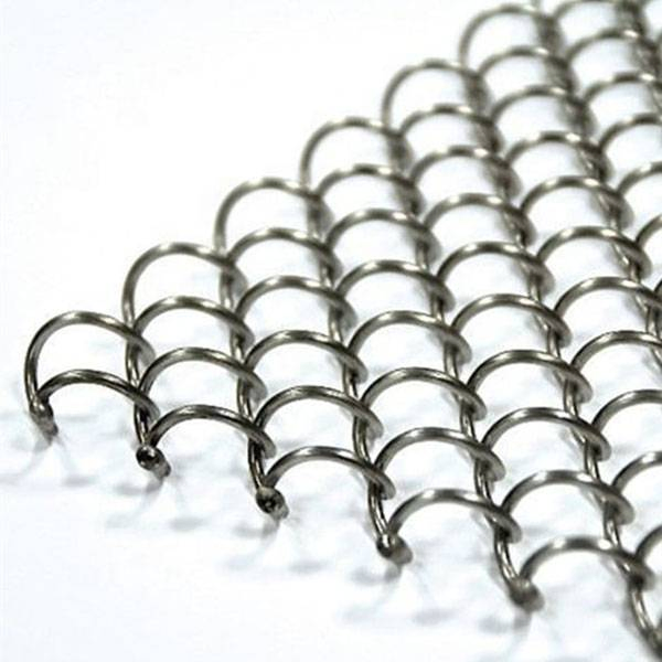 Decorative Spiral Coil Steel Wire Mesh Metal Curtain