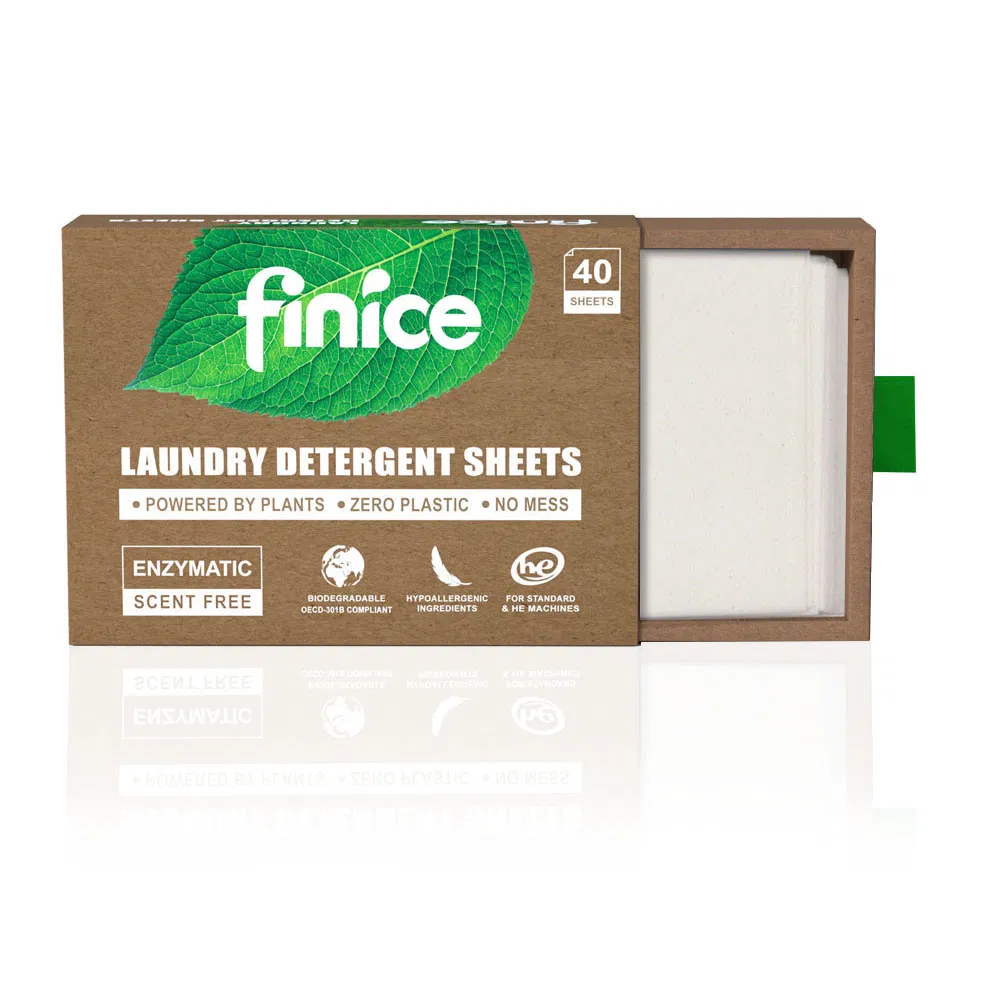 Fnc764 Factory Eco-Friendly Biodegradable Pure Natural Plant Laundry Detergent Sheet Strips