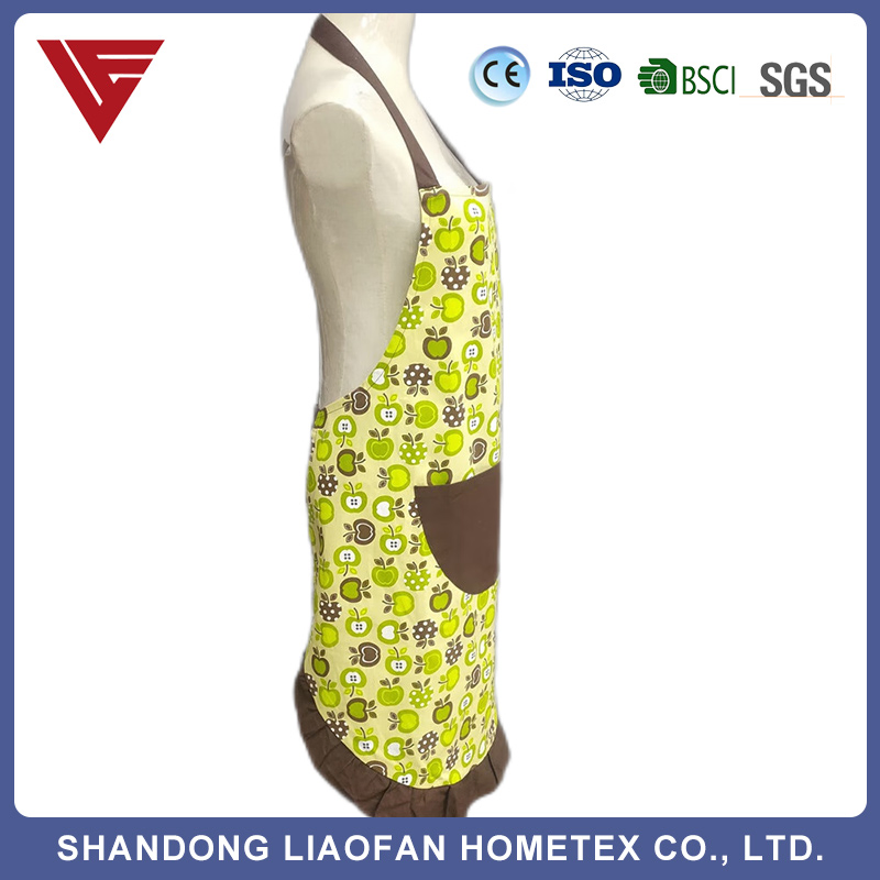 New Design High Quality Fashion Garden Cooking Kitchen Ruffle Aprons