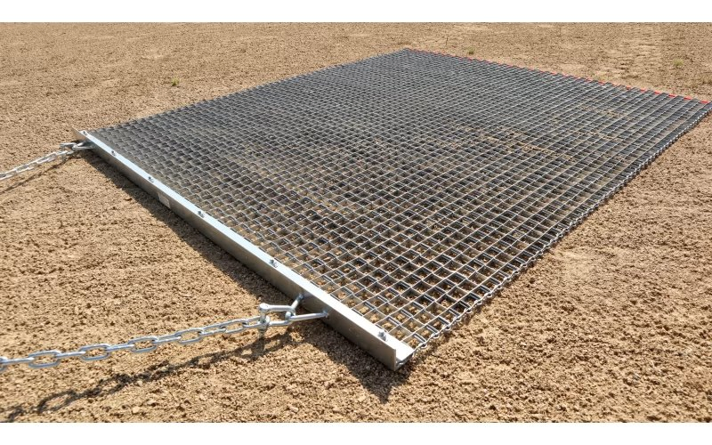 Zinc Plate Heavy Duty Farm Garden Driveway Lawn-Leveler Steel Rake Drag Mat