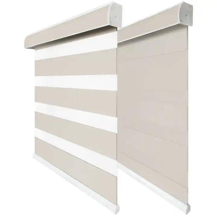 Automatic Electric Window Zebra Roller Blinds Shades