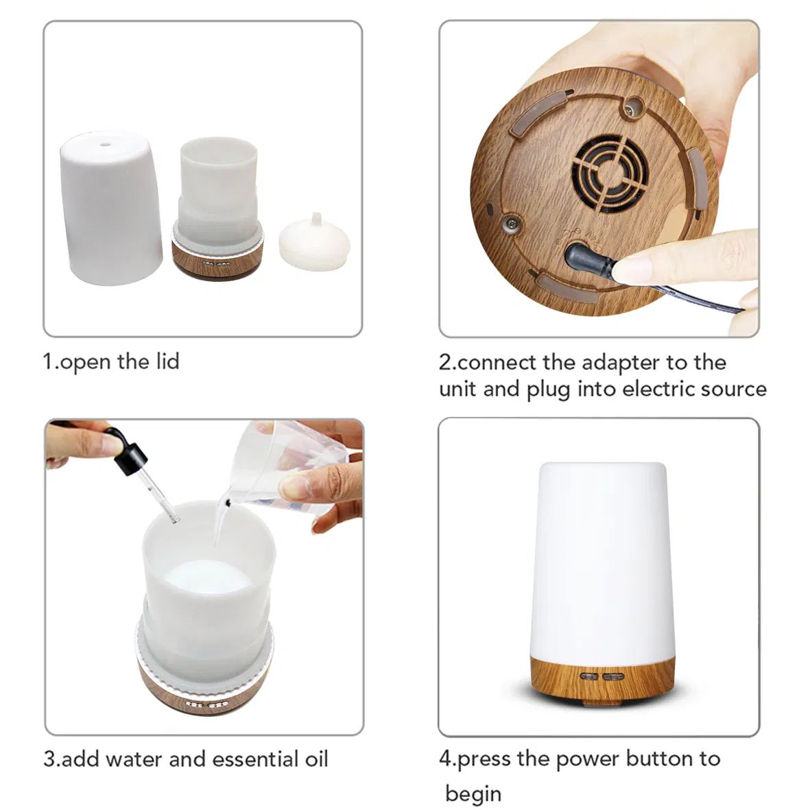 Diffuser Humidifiers Mini Nebulizer Aromatherapy Essential Oil Aroma Diffuser 120ml for Air Freshener