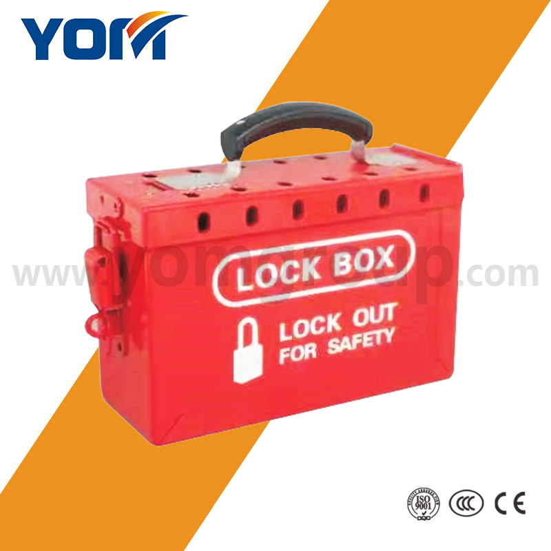 Red Lockout Box Series Group Safety Lockout Box