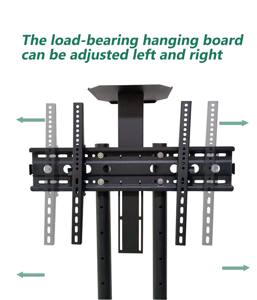 32-60 Inch TV Cart Height Adjustable 180cm Mobile LED LCD TV Mount Trolley Wheels Universal Bracket Floor TV Stand