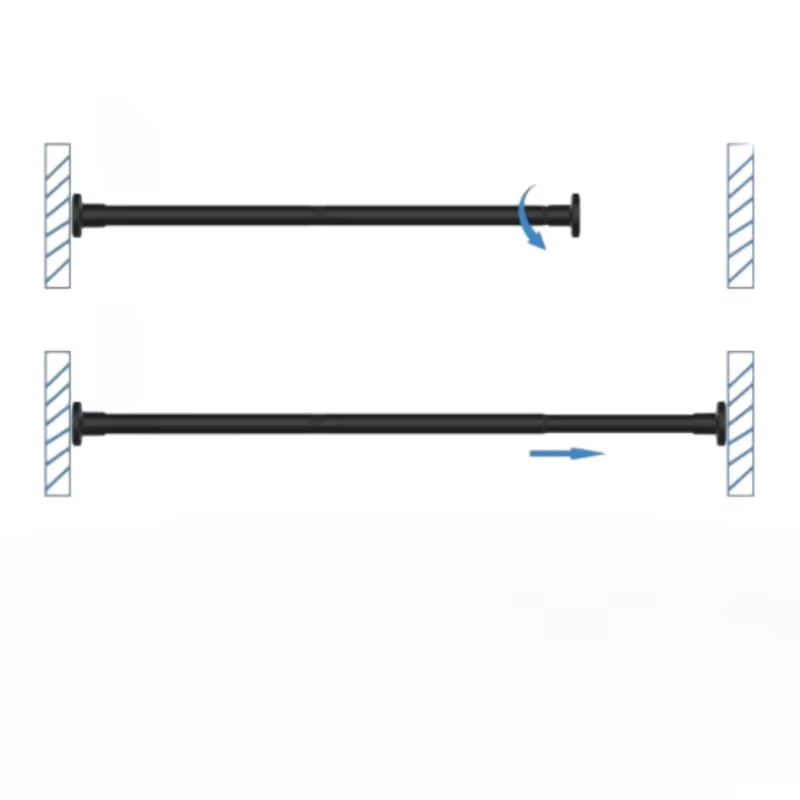 Promotional High Quality Waterproof Non-Slip Adjustable Shower Curtain Poles