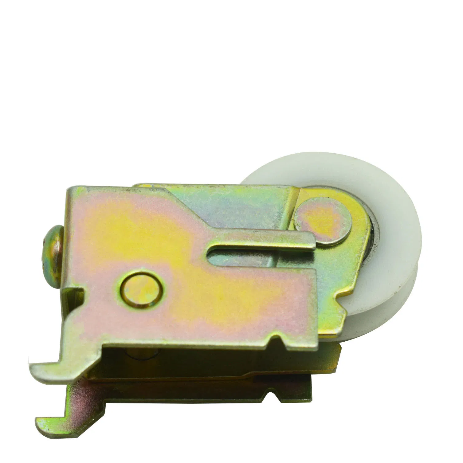 Factory Price Sliding Door Roller Assembly with One White Plastic Wheel for Home