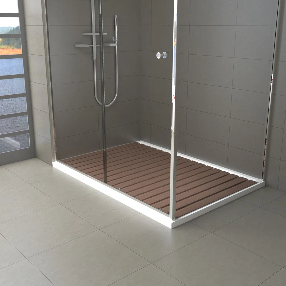 Bathroom Corner Modern European Chrome Aluminium 6mm Tempered Glass Shower Enclosure