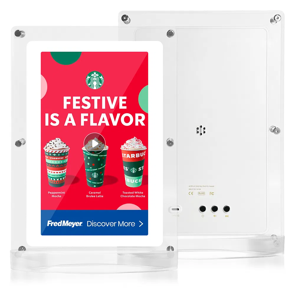 10.1 Inch Acrylic Digital Photo Frame Factory Direct Sale