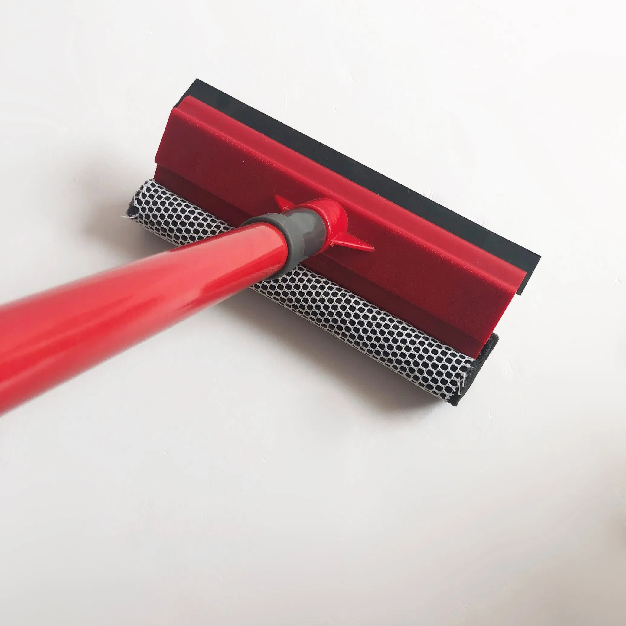 Factory Price Metal Extendable Handle with Double Side Sponge and Rubber Squeegee Head Windows Cleaner for Floor Mirror Washing Equipment