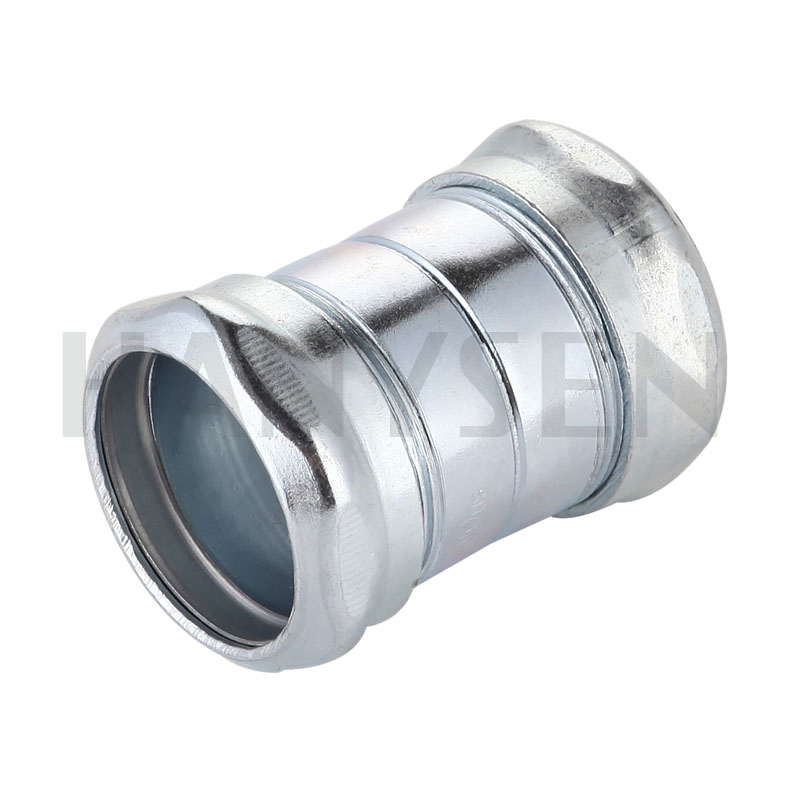 UL Steel Pipe Compression EMT Tubo Electrical Conduit Connector EMT Coupling