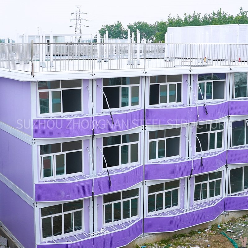 Suzhou Zhongnan Steel Structure 3 Storey Prefab Hospital Building Manufacturer
