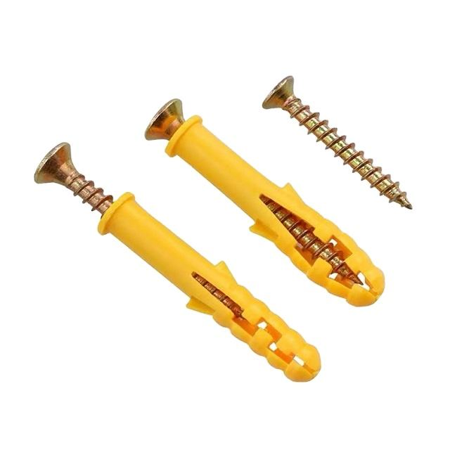 Self Tapping Plastic Expansion Screw Anchor Knot Expand Nail Wall Plug Nylon Plugs Shrimp Nail Plug