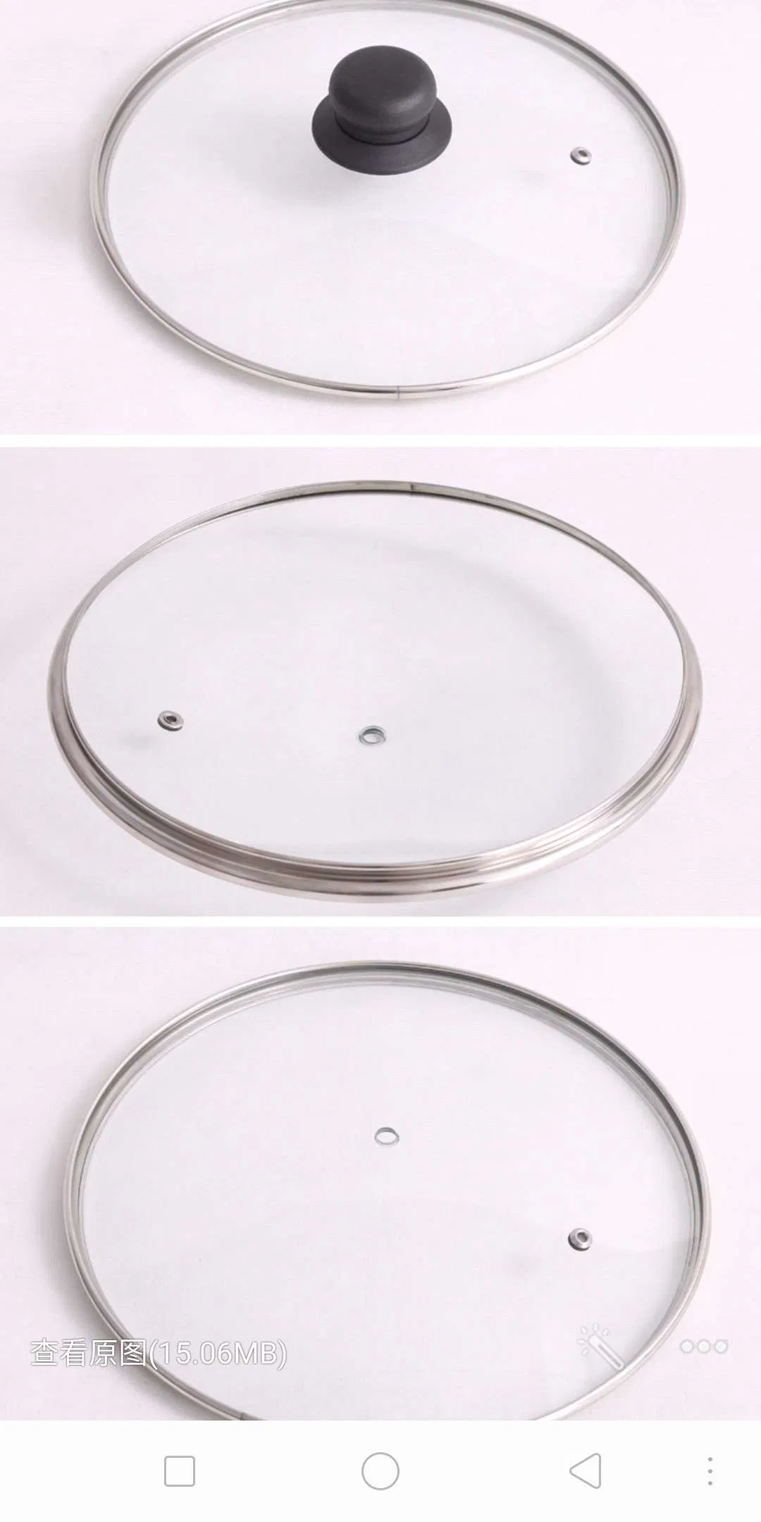 Tempered Glass Lid for Kitchen Pot