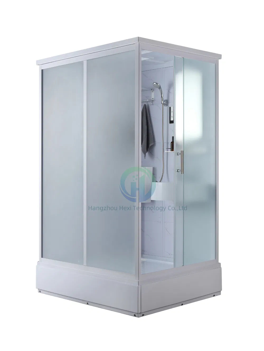 Square Tray Sleek Bathroom Solution with Prefab