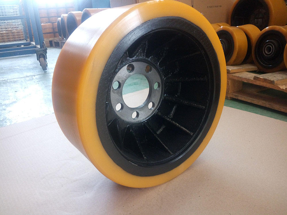 Polyurethane Wheel Casters for Forklift Pallet Truck Forklift Stalcer PU Wheel 80*70 and 180*60