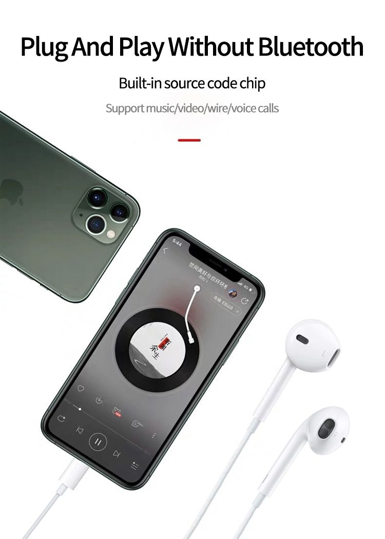 Проводные наушники Earpods с Lightning для iPhone