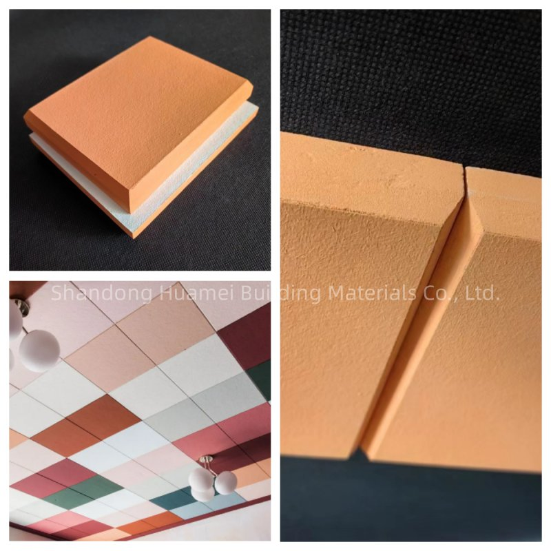 Fiberglass Bevel Edge Sound Fire Proof Acoustic Ceiling Tiles Panel