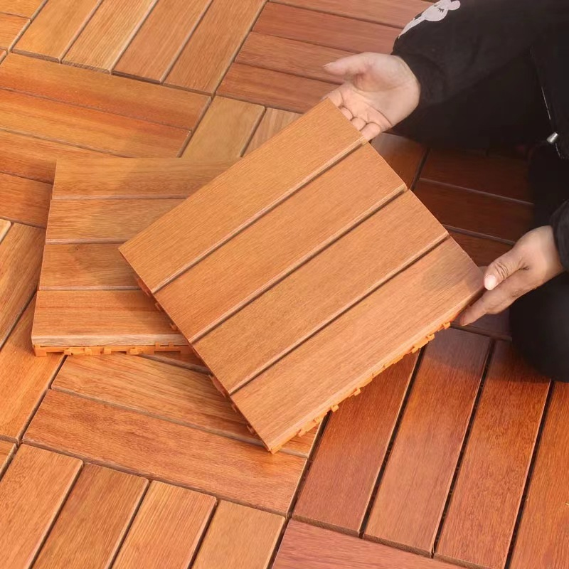 Luxury Wood Grain Extruded Plastic Composite Decking WPC Garden Outdoor Anti-Slip Crack-Resistant Floor for Modern