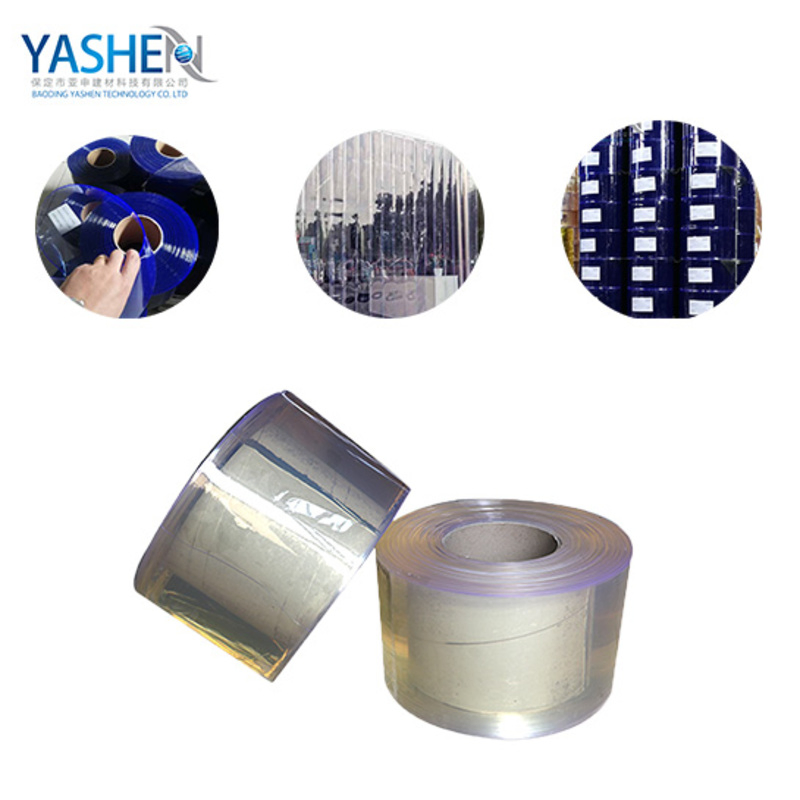 Waterproof Freezer Reefer Container Flat Clear Plastic Door Hanging PVC Strip Curtain