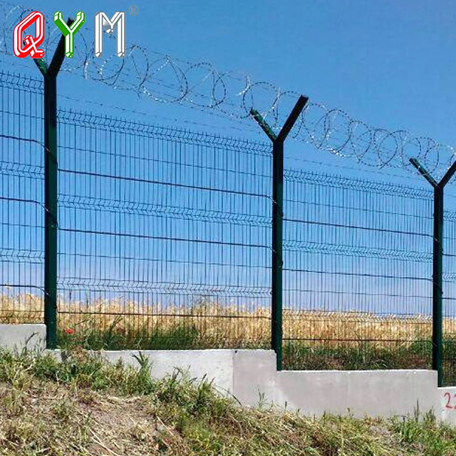 Galvanized Chain Link Airport Fence Steel Wire Prison Mesh Security Fence