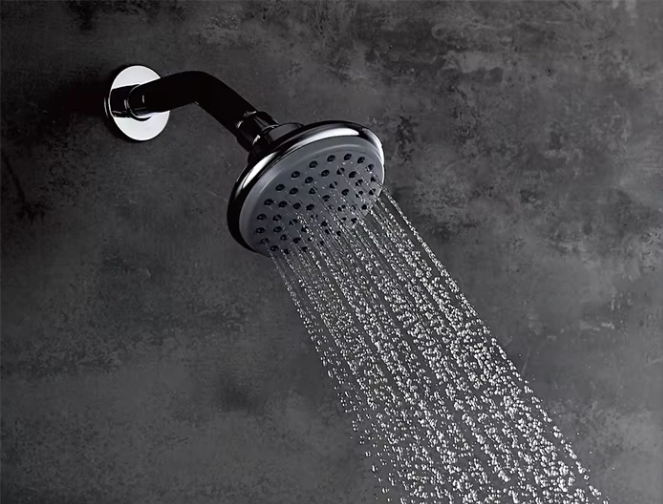 1f160 Classic Round Plastic Rain Shower Head Bathroom Shower for Bath